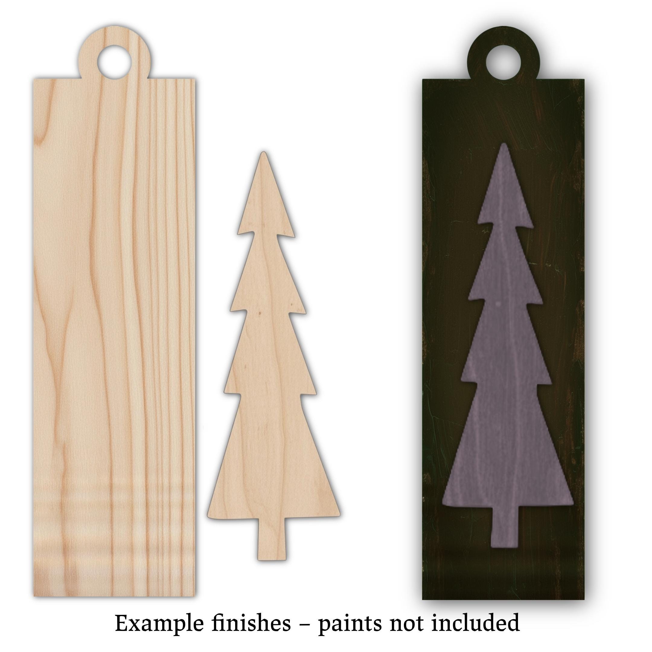 DIY Christmas Tree Ornaments - Blank Single or Bulk Christmas Ornament Handcrafted Bulk Wholesale DIY Unpainted Paint Party Family Craft