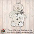 DIY Penguin Ornament – Unpainted Wood Craft, Winter Christmas Decor, Paintable Layered Ornament, No-Glue Option, Kids & Adult Craft