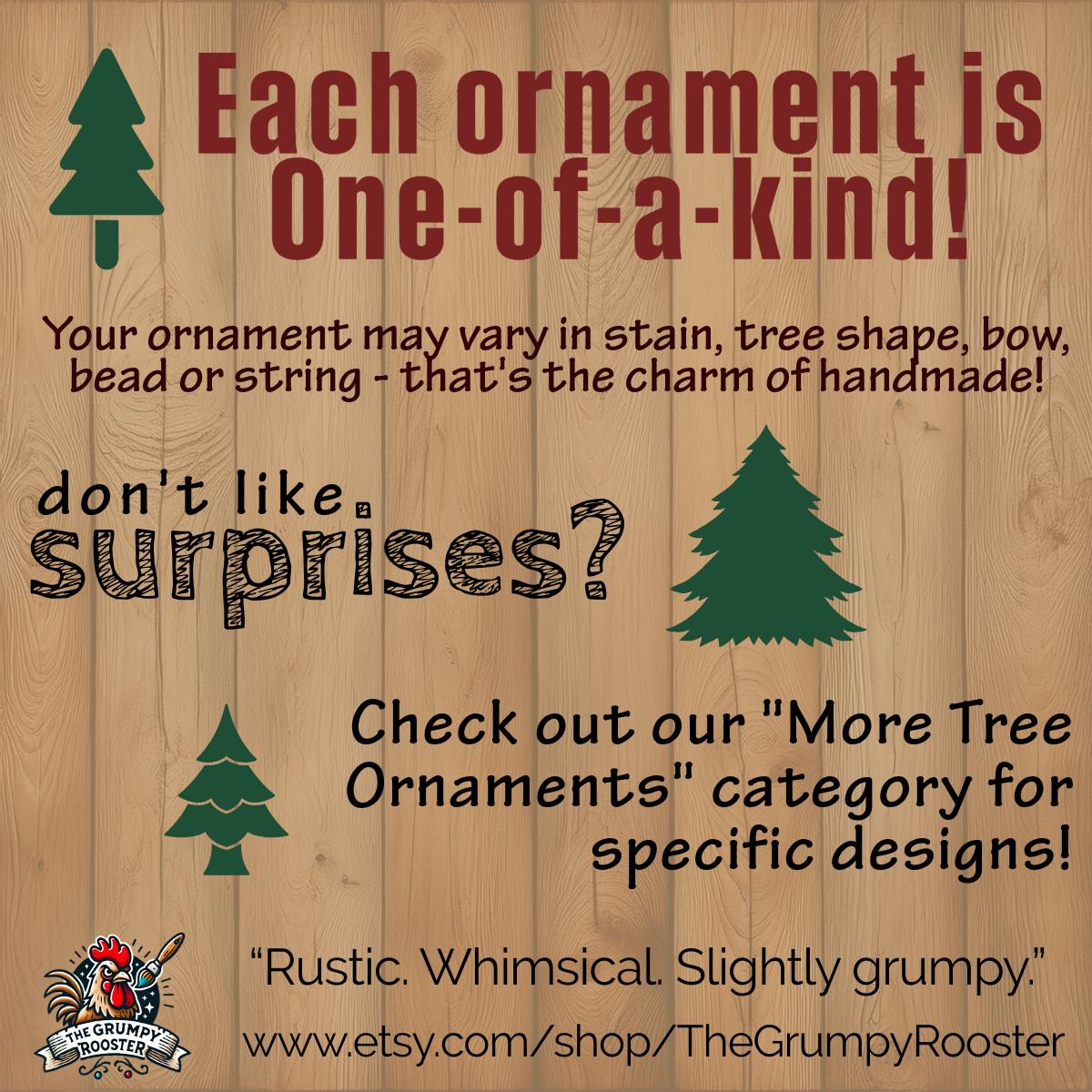 Traditional Christmas Tree Ornaments - Red Green Gold or a Mix - Single or Bulk Winter Tree Holiday Ornament Handcrafted Wholesale