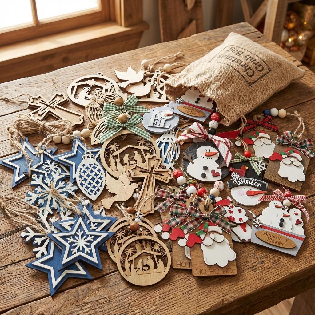 Studio Surprise Ornament Pack – Handmade Holiday Ornaments, Mystery Gift Bundle, Unique Christmas Decor
