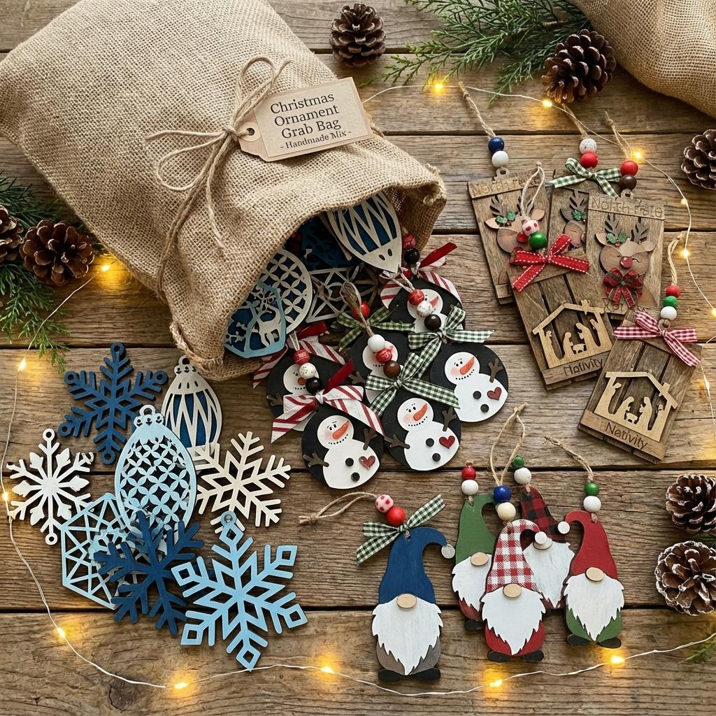 Studio Surprise Ornament Pack – Handmade Holiday Ornaments, Mystery Gift Bundle, Unique Christmas Decor