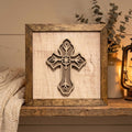 Ornate Cross Wall Art – Christian Easter Decor – Church Entryway Decor – Farmhouse Religious Home Accent - TheGrumpyRooster