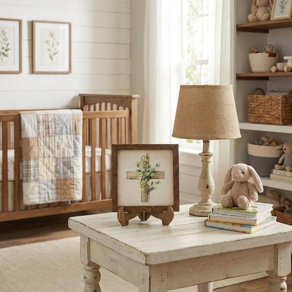 Botanical Cross Framed Christian Art, Easter Wall Decor, Christian Gift, Religious Wall Art, Scripture Decor, Faith Home Decor, Easter Gift - TheGrumpyRooster