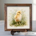 Baby Chick Framed Wood Art | Farmhouse Spring Decor | Rustic Chicken Nursery Decor | Easter Farmhouse Gift - TheGrumpyRooster