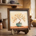 Autumn Bonsai Watercolor Print | Zen Wall Art | Japanese Nature Painting | Boho Home Decor | Minimalist Gift for Her - TheGrumpyRooster