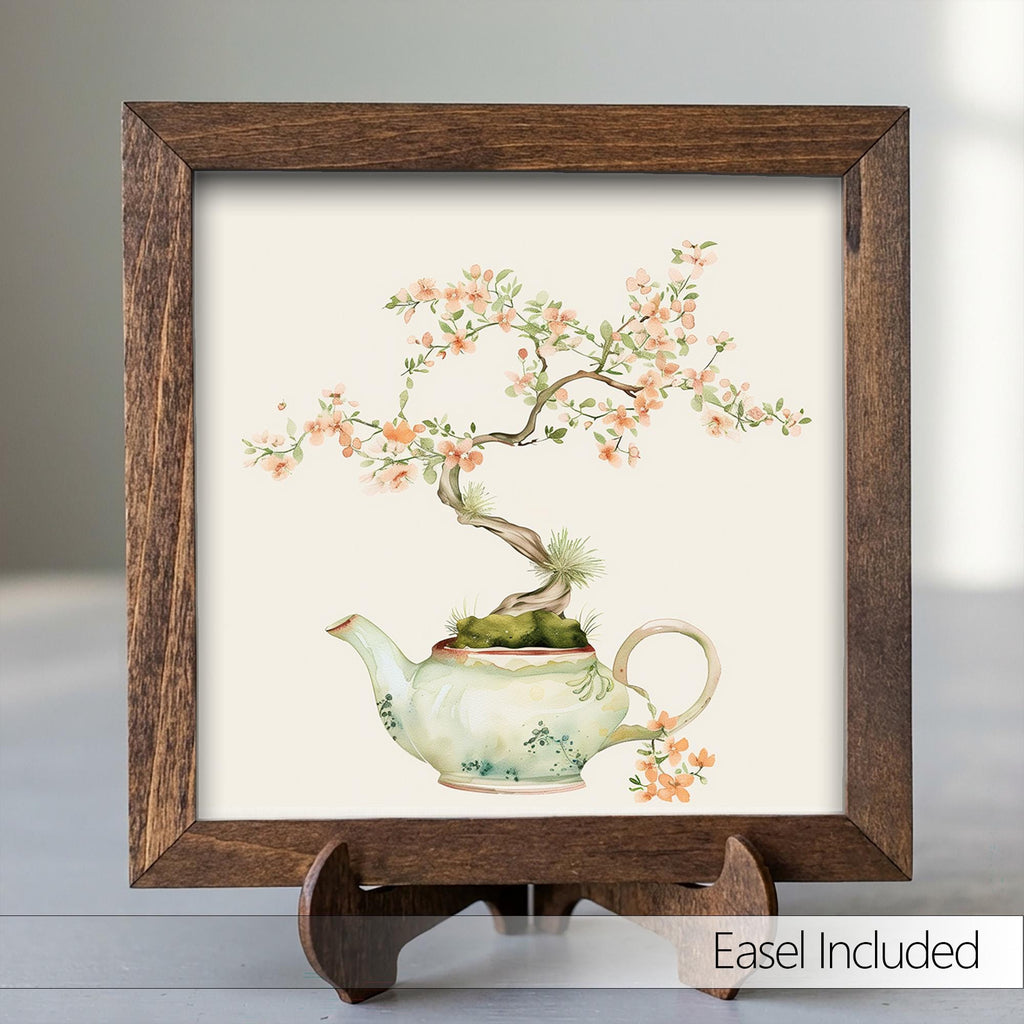 Sakura Bonsai Cherry Blossom Wall Art Print | Zen Botanical Watercolor | Japanese Japandi Home Decor | Nature Lover Gift - TheGrumpyRooster