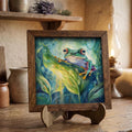 Whimsical Tree Frog Wall Art Print | Cottagecore Frog Decor | Boho Nature Gift | Frog Lover Nursery Art - TheGrumpyRooster