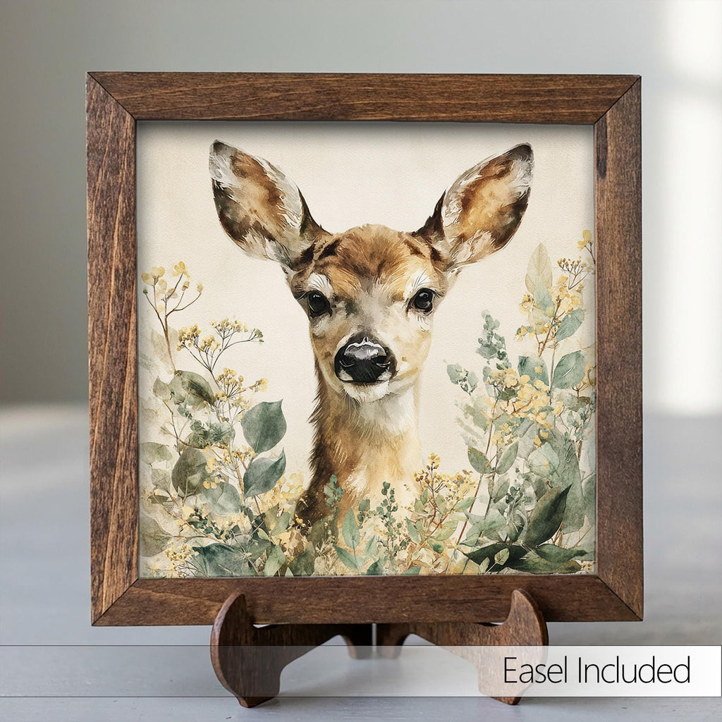 Watercolor Fawn Art Print | Woodland Baby Deer Nursery Wall Decor - TheGrumpyRooster