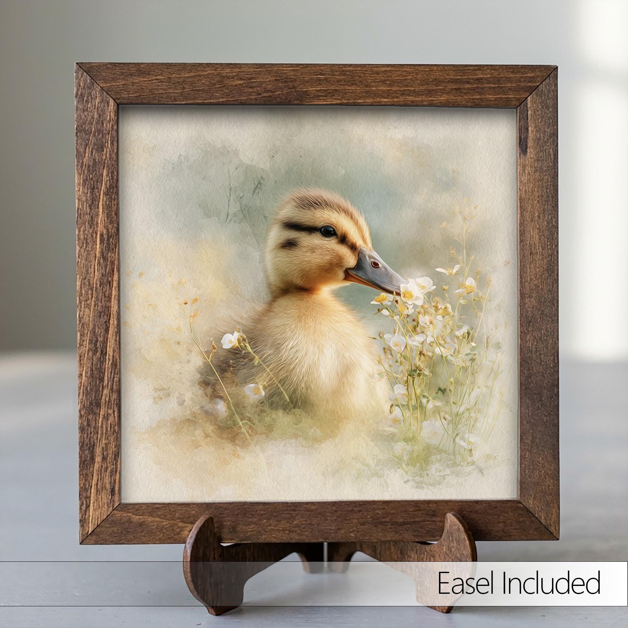 Baby Duckling Watercolor Print | Cottagecore Farmhouse Spring Art - TheGrumpyRooster