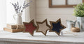 Connected Wood Stars Patriotic Decor, Americana Star Trio Shelf Sitter, 4th of July Tabletop Sign, Rustic Farmhouse Red White Blue Decor - TheGrumpyRooster