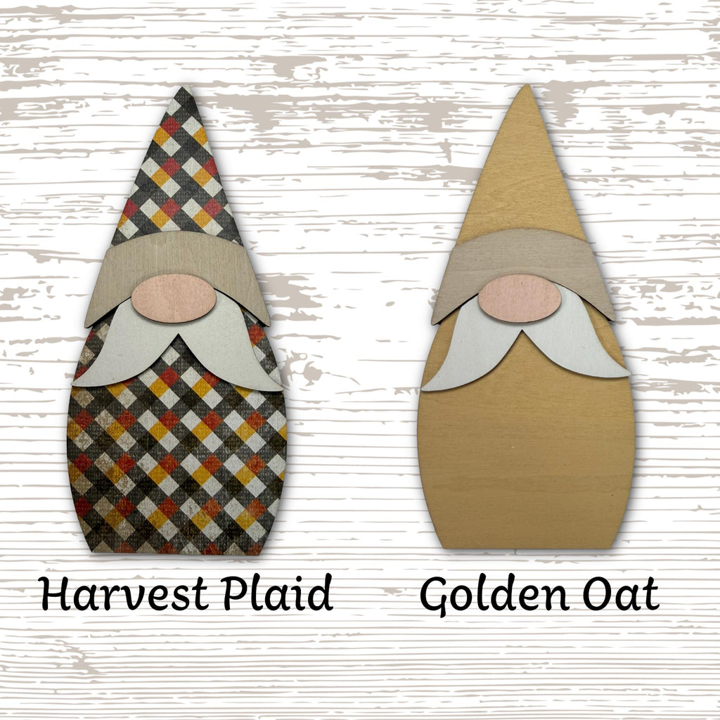Rustic Wooden Gnome Shelf Sitter | Farmhouse Neutral Decor | Scandinavian Style Tiered Tray Gnome - TheGrumpyRooster