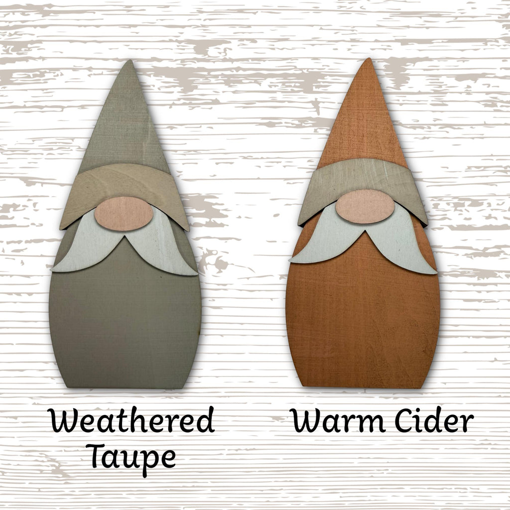 Rustic Wooden Gnome Shelf Sitter | Farmhouse Neutral Decor | Scandinavian Style Tiered Tray Gnome - TheGrumpyRooster