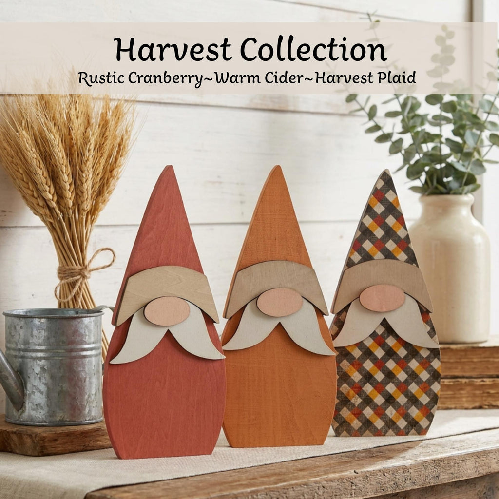Rustic Wooden Gnome Shelf Sitter | Farmhouse Neutral Decor | Scandinavian Style Tiered Tray Gnome - TheGrumpyRooster