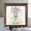 Lavender Flower Wall Art Sign – Rustic Mason Jar Framed Art Print - TheGrumpyRooster