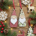 Reversible Christmas Gnome Ornaments | Farmhouse Holiday Decor (Set of 2)