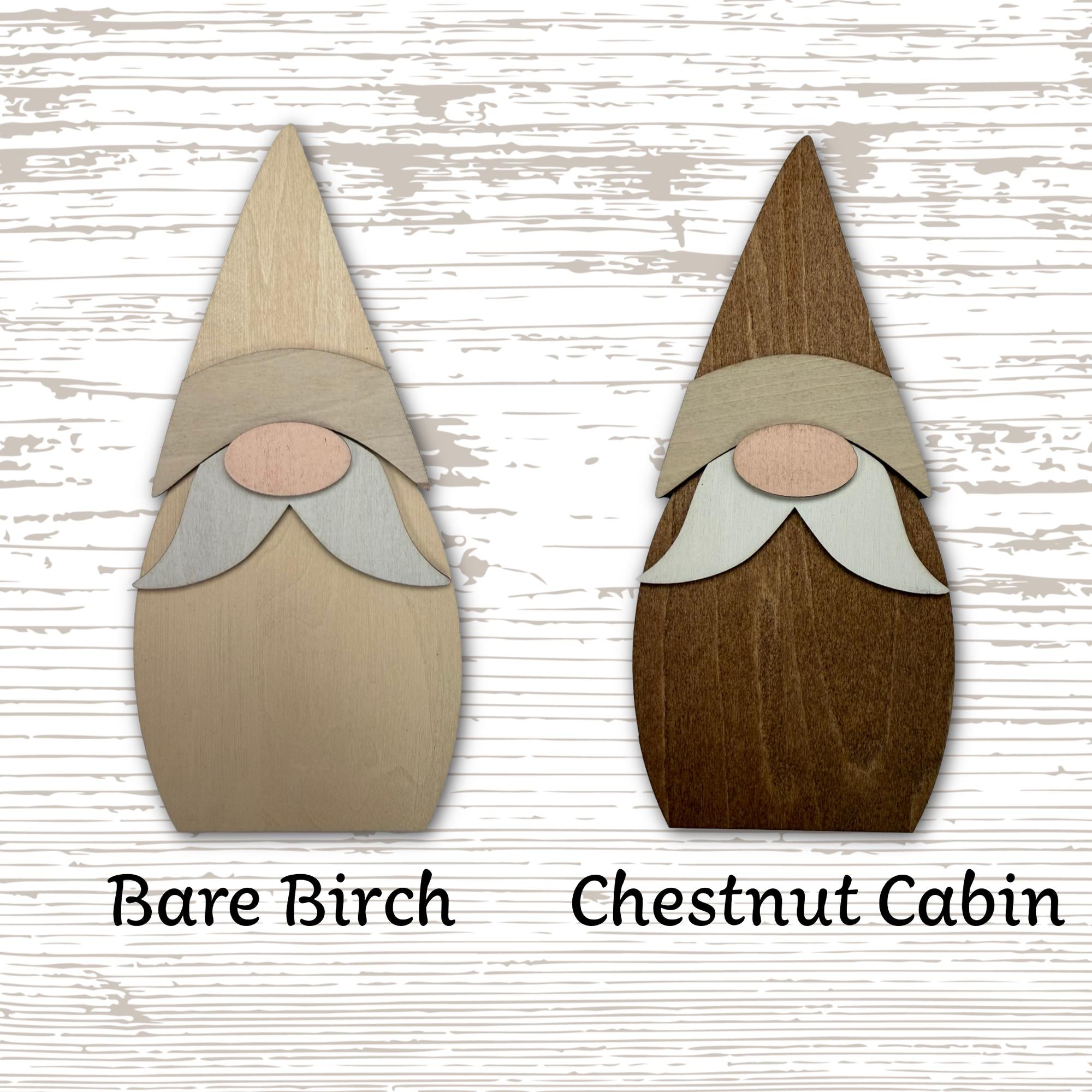 Rustic Wooden Gnome Shelf Sitter | Farmhouse Neutral Decor | Scandinavian Style Tiered Tray Gnome - TheGrumpyRooster
