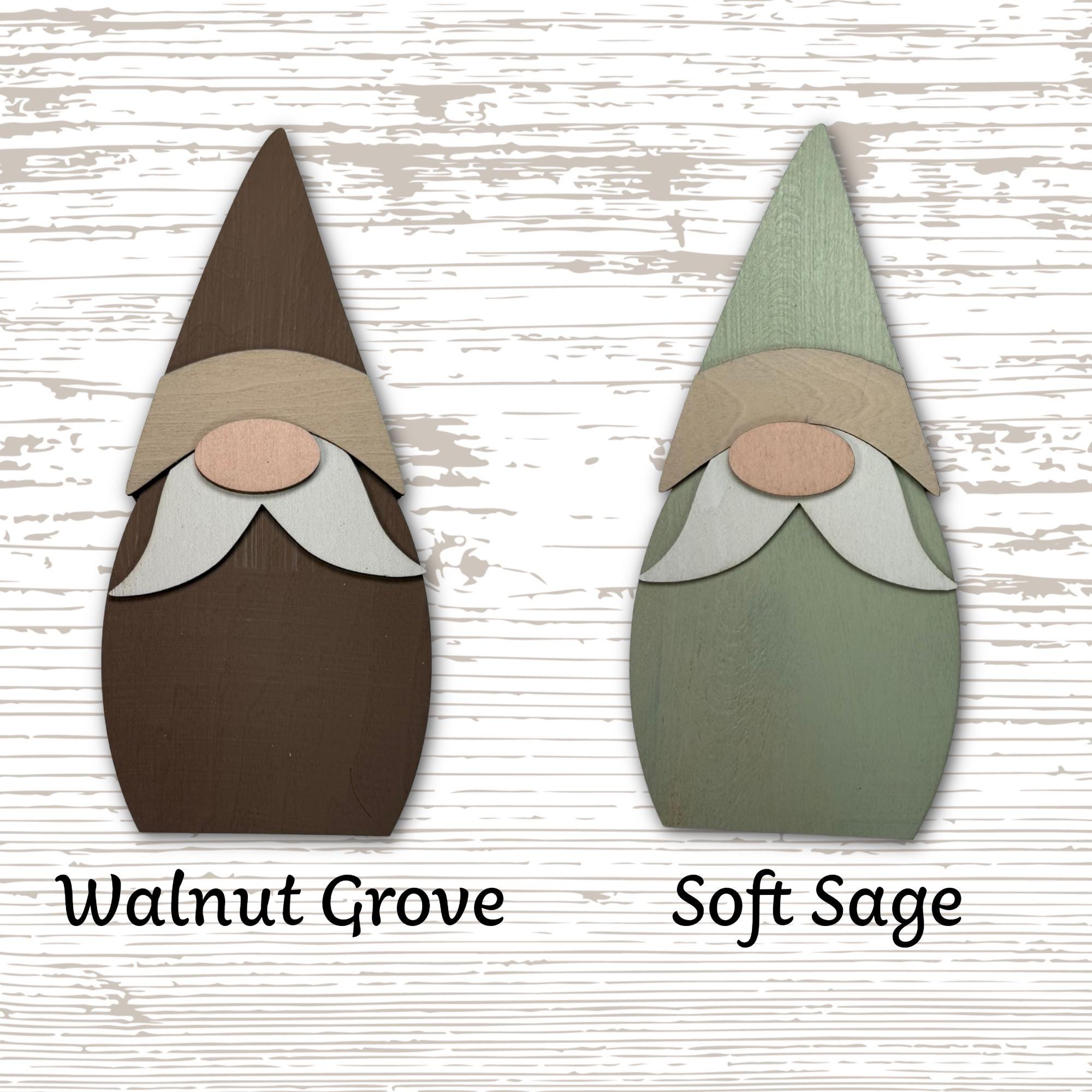 Rustic Wooden Gnome Shelf Sitter | Farmhouse Neutral Decor | Scandinavian Style Tiered Tray Gnome - TheGrumpyRooster