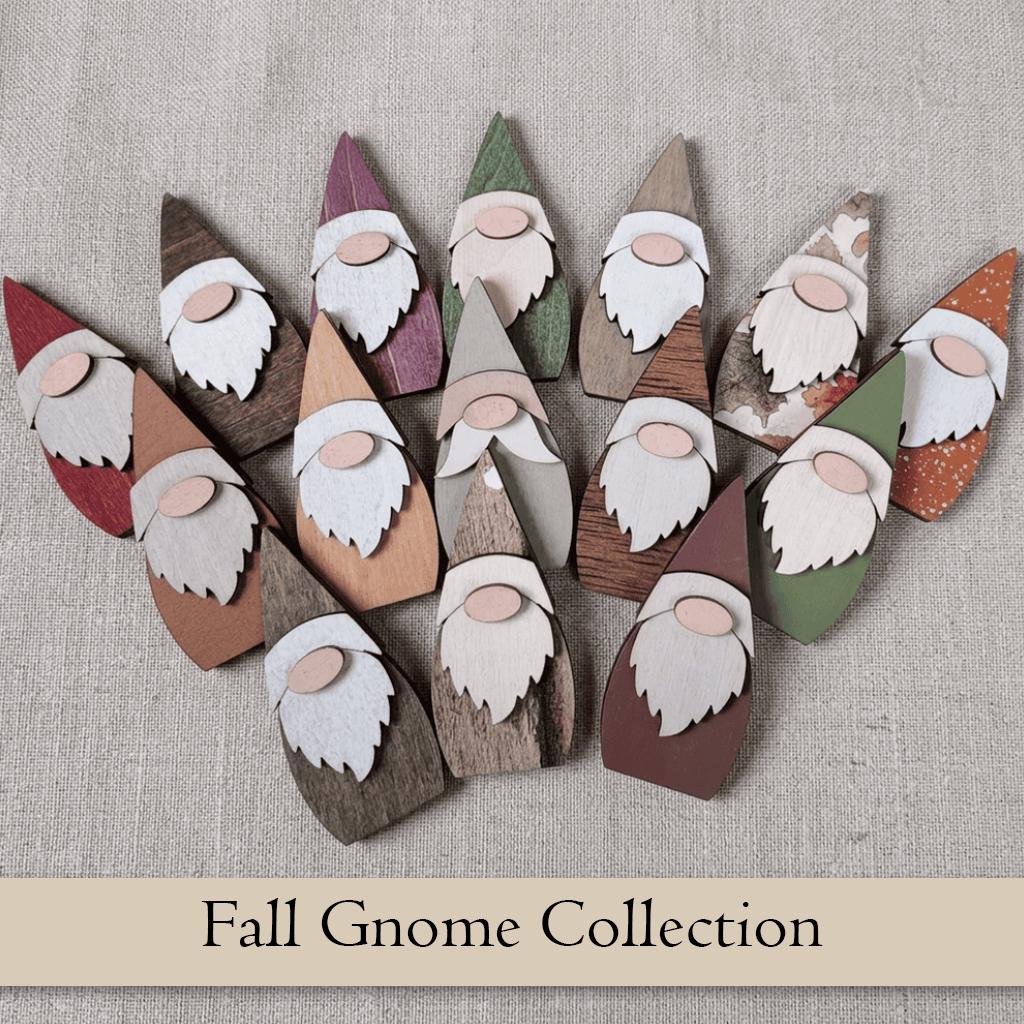 Pocket Gnome Bowl Fillers | Mini Wooden Gnome Set | Tier Tray Decor | Dough Bowl Filler | Farmhouse Gnome Decor | Tiny Collectible Gnomes - TheGrumpyRooster