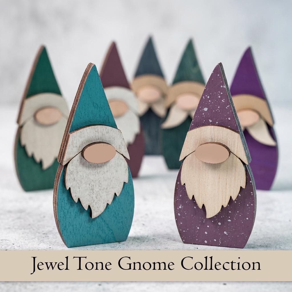 Pocket Gnome Bowl Fillers | Mini Wooden Gnome Set | Tier Tray Decor | Dough Bowl Filler | Farmhouse Gnome Decor | Tiny Collectible Gnomes - TheGrumpyRooster
