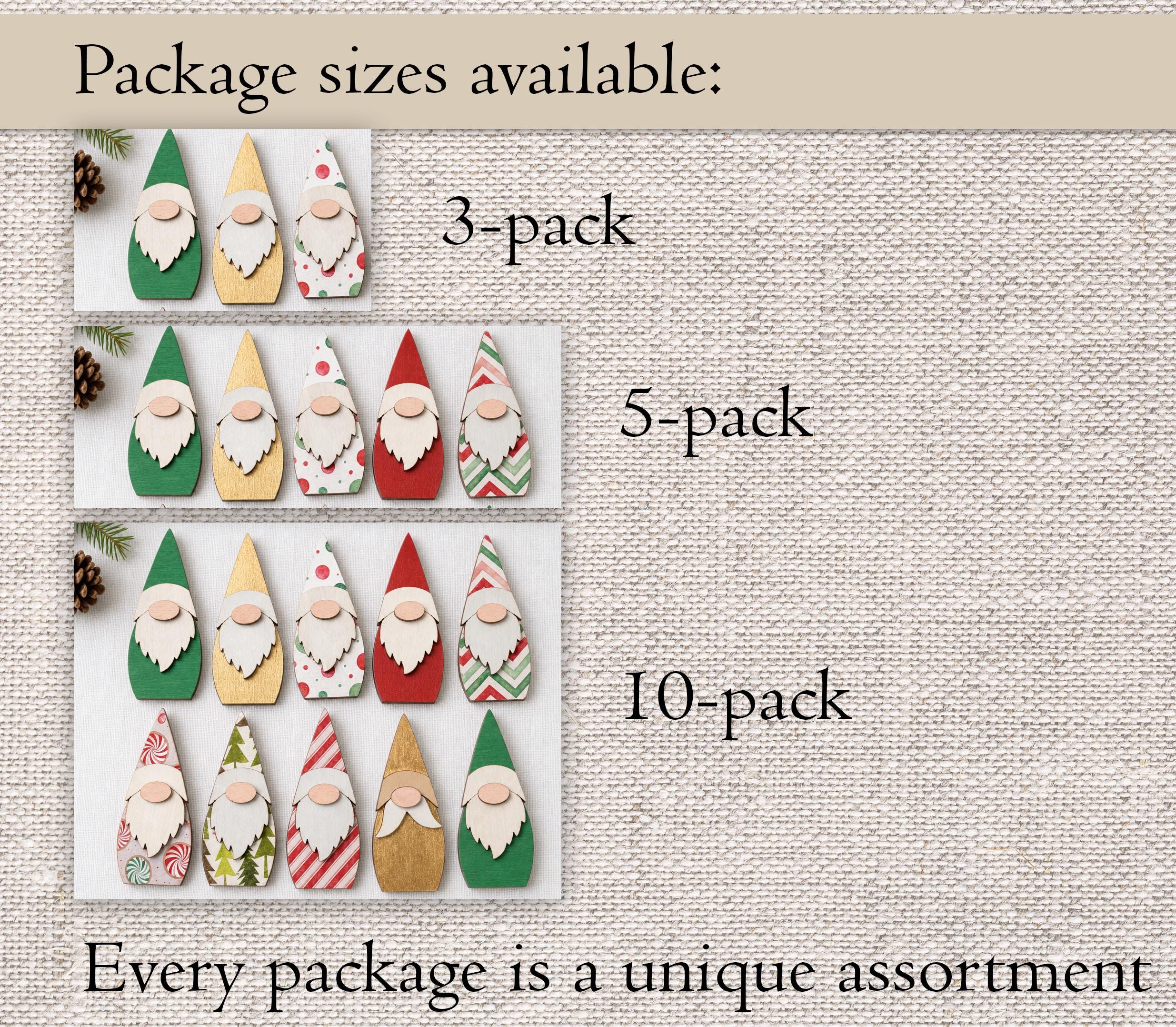 Mini Wooden Holiday Gnomes | Handcrafted Tier Tray Decor, Bowl Fillers, Gift-Giving - TheGrumpyRooster