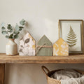 Summer House Shelf Sitter Set | Farmhouse Wood House Decor | Tiered Tray Shelf Decor | Housewarming Gift - TheGrumpyRooster