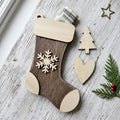 DIY Wooden Stocking Money Holder Ornament Kit | Self-stick | No Glue needed | Partially assembled | Beginner | Class Paint Your Own Ornament - TheGrumpyRooster