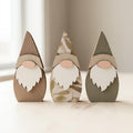 Wood Gnome Shelf Sitters | Botanical Farmhouse Decor (Set of 3) - TheGrumpyRooster