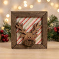 Rustic Reindeer Shelf Sitter | Layered Wood Christmas Decor | Farmhouse Holiday Shelf Decor | Christmas Gift Idea - TheGrumpyRooster