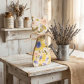 Floral Cat Wood Shelf Sitter | Rustic Farmhouse Spring Decor | Freestanding Cat Decor | Gift for Cat Lover - TheGrumpyRooster