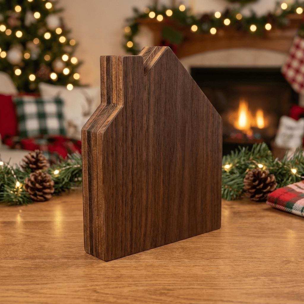 HOME Wood Shelf Sitter Set | Rustic Farmhouse Tiered Tray Decor - TheGrumpyRooster