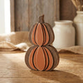 Layered Wood Pumpkin Shelf Sitter | Farmhouse Fall Decor | Rustic Tiered Tray Pumpkin | Autumn Thanksgiving Gift - TheGrumpyRooster