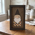 Fall Gnome Wood Sign | Farmhouse Autumn Decor | Rustic Gnome Shelf Decor | Handmade Fall Tiered Tray Gift - TheGrumpyRooster