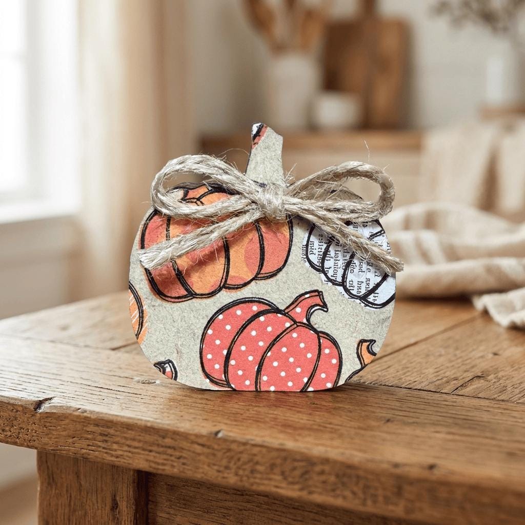 Mini Pumpkin Shelf Sitters | Farmhouse Fall Decor | Tiered Tray Pumpkin Decor | Autumn Farmhouse Gift - TheGrumpyRooster