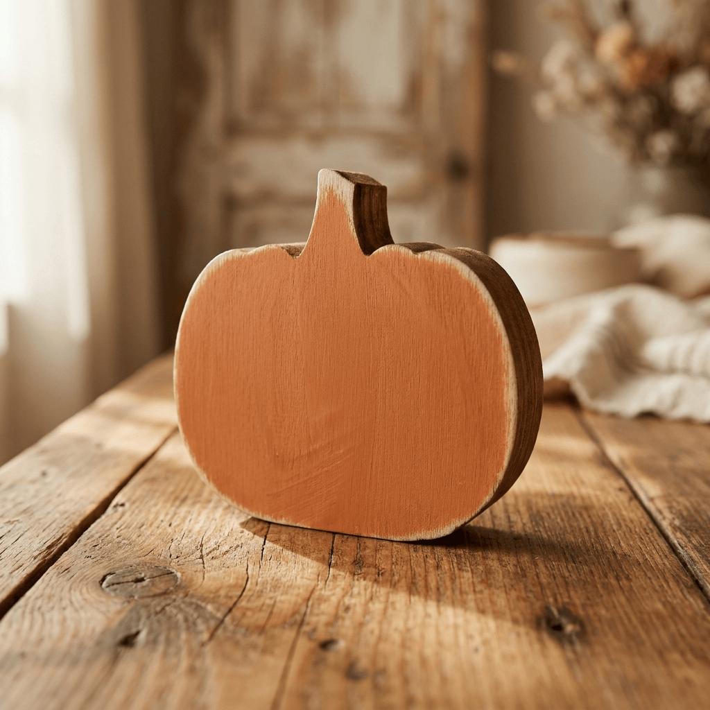 MINI 1.75 Inch Wooden Pumpkin Shelf Sitters | Rustic Farmhouse Fall Decor | Tiered Tray Decor | Autumn Farmhouse Gift - TheGrumpyRooster