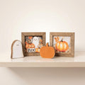 Mini Halloween Decor Set | Pumpkin Ghost Shelf Sitters & Framed Art | Farmhouse Fall Decor | Halloween Gift - TheGrumpyRooster