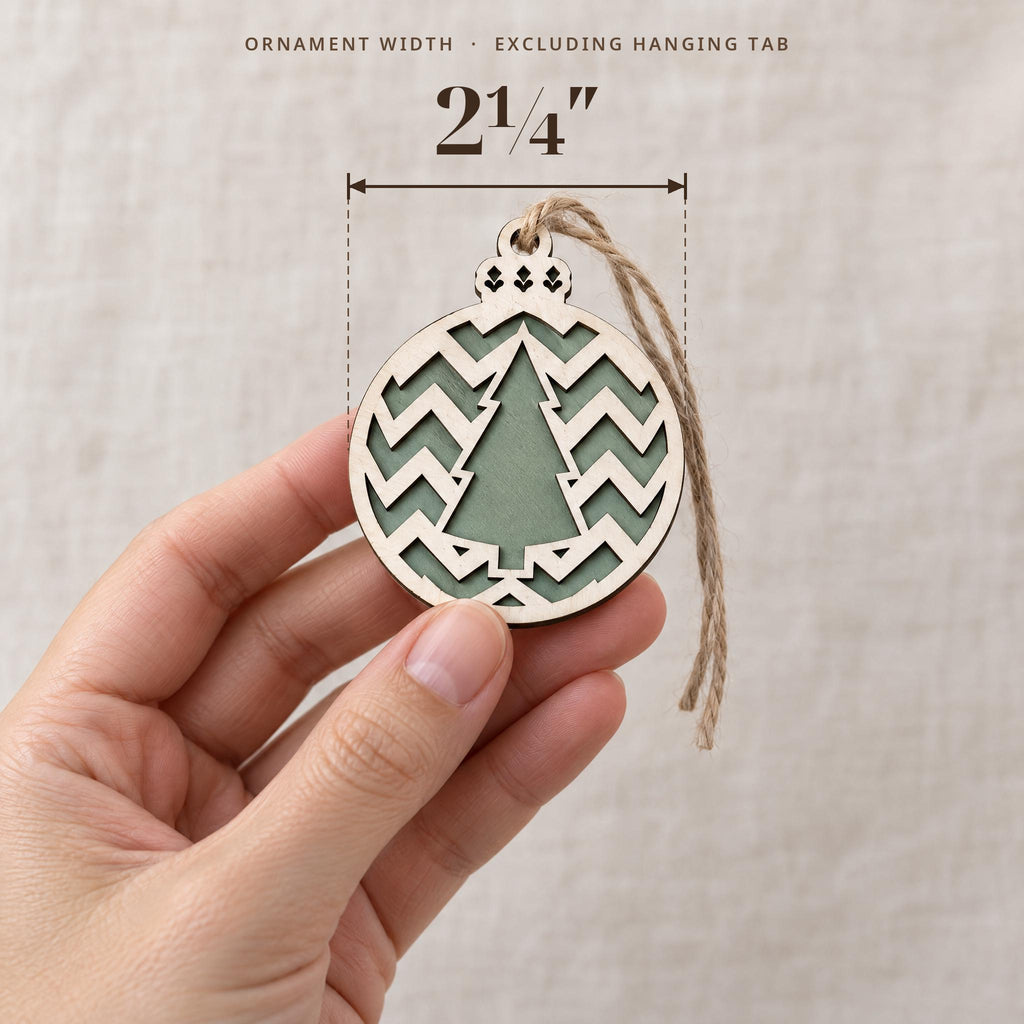 Bulk Christmas Ornaments 25 50 100 Pack, Rustic Wooden Tree Ornaments, Employee Gifts, Church Favors, Holiday Party Gifts - TheGrumpyRooster