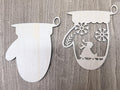 DIY Christmas Mitten Ornament Kit, Set of 6 | Unfinished Wood Blanks | Farmhouse Holiday Craft - TheGrumpyRooster